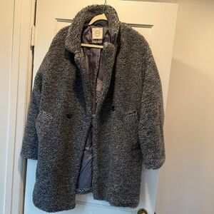 Cozy Gray Sherpa/Teddy Coat